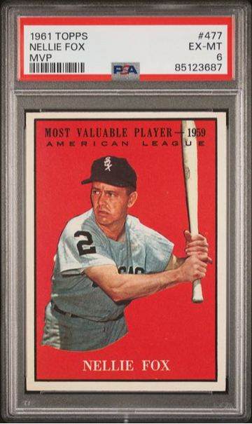 1961 Topps Nellie Fox MVP #477 PSA 6 [BL-1C.40]