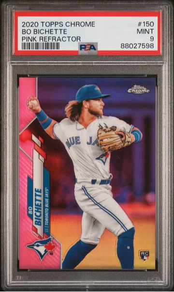 2020 Topps Chrome Bo Bichette Pink Refractor #150 PSA 9 [BL-3B.26]