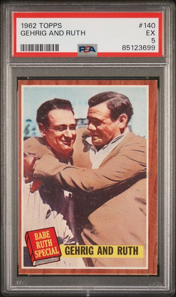 1962 Topps Gehrig And Ruth #140 PSA 5 [BL-2C.37]