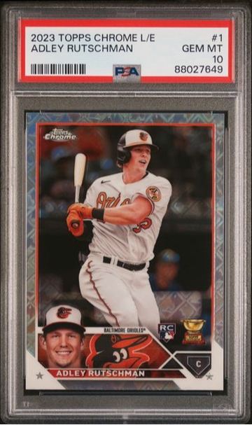 2023 Topps Chrome Logofractor Adley Rutschman #1 PSA 10 [BL-3B.8]