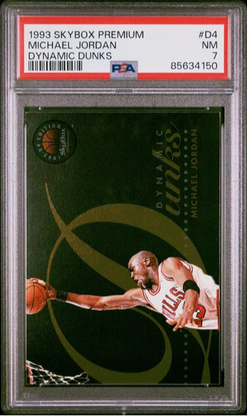 1993 Skybox Premium Michael Jordan Dynamic Dunks #D4 PSA 7 [BK-2B.3]