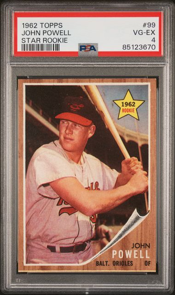 1962 Topps John Powell Star Rookie #99 PSA 4 [BL-2C.2]