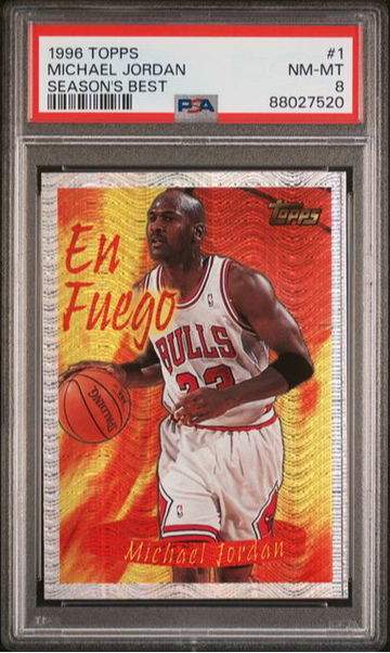 1996 Topps Michael Jordan Season's Best #1 PSA 8 [BK-2A.26]