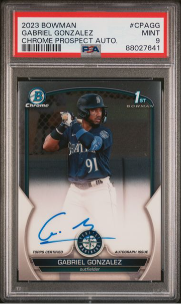 2023 Bowman Chrome Gabriel Gonzalez Prospect Autograph #CPAGG PSA 9 [BL-3B.16]