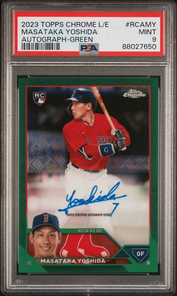 2023 Topps Chrome Logofractor Green Refractor Rookie Autograph #/99 #RCAMY PSA 9 [BL-3B.7]