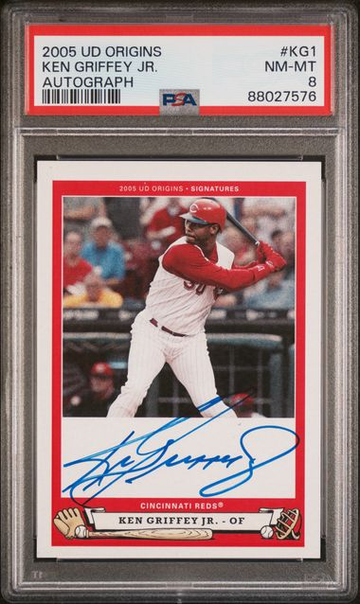 2005 Upper Deck Origins Ken Griffey Jr. Autograph #KG1 PSA 8 [BL-3B.45]