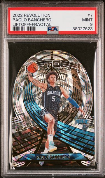 2022 Panini Revolution Paolo Banchero Liftoff! Fractal #7 PSA 9 [BK-2A.25]