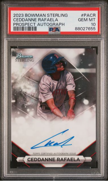 2023 Bowman Sterling Ceddanne Rafaela Prospect Autograph #PACR PSA 10 [BL-3B.12]