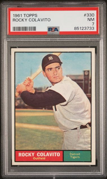 1961 Topps Rocky Colavito #330 PSA 7 [BL-2C.18]