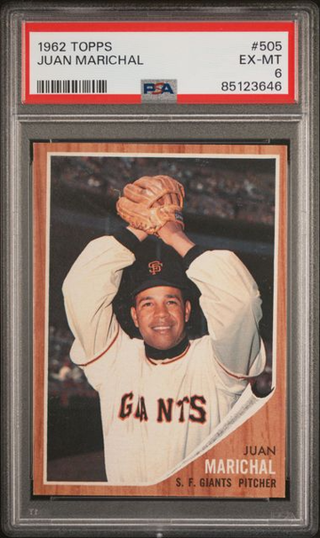 1962 Topps Juan Marichal #505 PSA 6 [BL-3B.2]