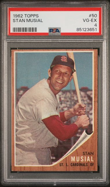 1962 Topps Stan Musial #50 PSA 4 [BL-3B.5]