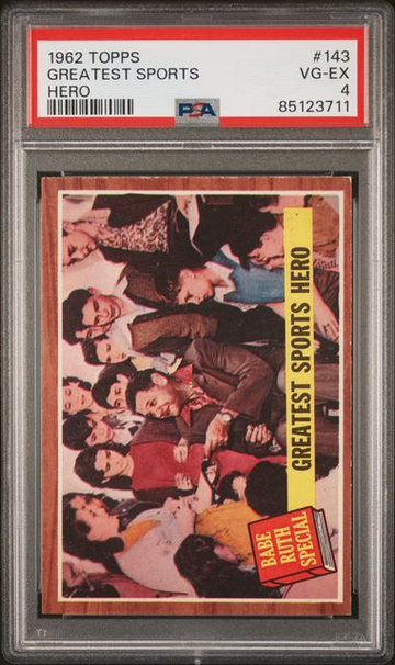1962 Topps Greatest Sports Hero #143 PSA 4 [BL-2C.28]