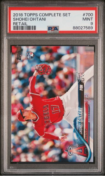 2018 Topps Complete Set Shohei Ohtani (Retail) #700 PSA 9 [BL-3B.29]