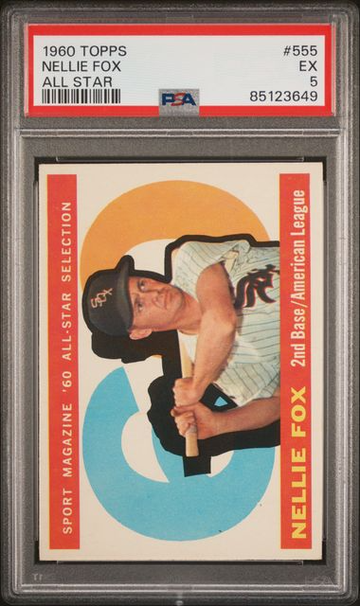 1960 Topps Nellie Fox All Star #555 PSA 5 [BL-3B.3]