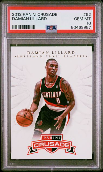 2012 Panini Crusade Damian Lillard #92 PSA 10 [BK-2A.36]