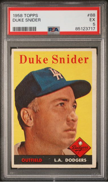 1958 Topps Duke Snider #88 PSA 5 [BL-2C.45]