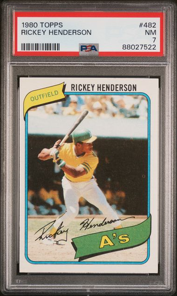 1980 Topps Rickey Henderson #482 PSA 7 [BL-3B.40]