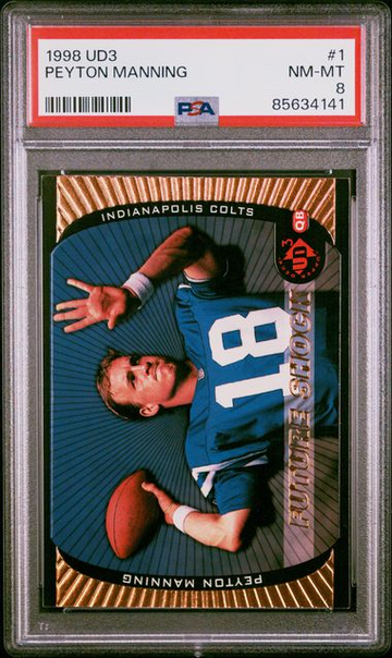 1998 UD3 Peyton Manning #1 PSA 8 [FT-2C.15]