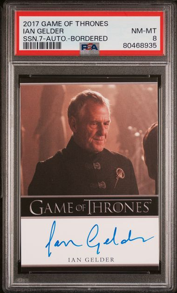2017 Game of Thrones Ian Gelder SSN 7 Auto (Bordered) PSA 8 [NS-1B.15]