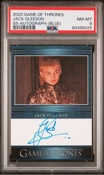 2020 Game of Thrones Jack Gleeson S8 Auto (Blue) PSA 8 [NS-1A.48]
