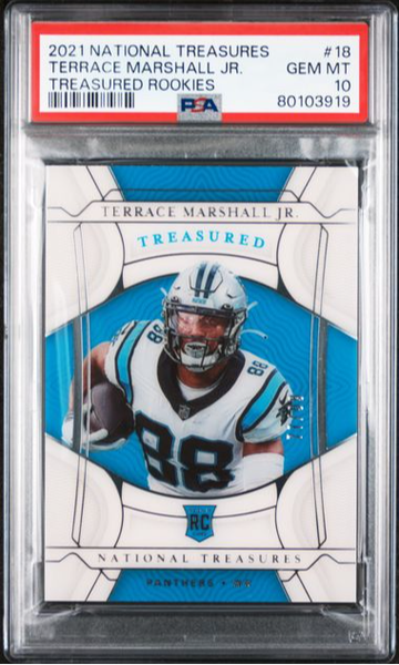 2021 National Treasures Terrance Marshall Jr. Treasured Rookies #18 PSA 10 [FT-2C.5]