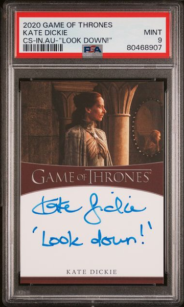 2020 Game of Thrones Kate Dickie CS Inscription Auto PSA 9 [NS-1A.47]