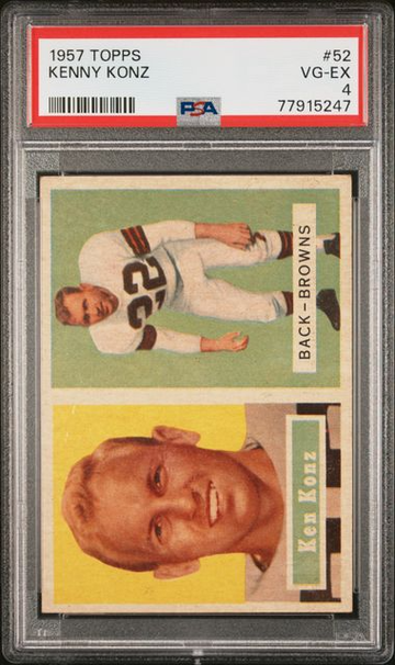 1957 Topps Kenny Konz #52 PSA 4 [FT-2C.25]