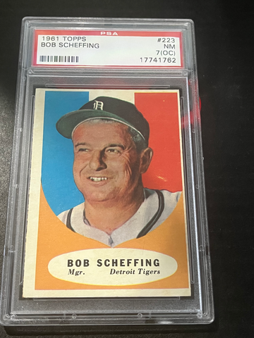 1961 Bob Scheffing PSA 7
