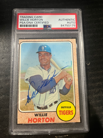 1968 Topps Willie Horton Auto PSA