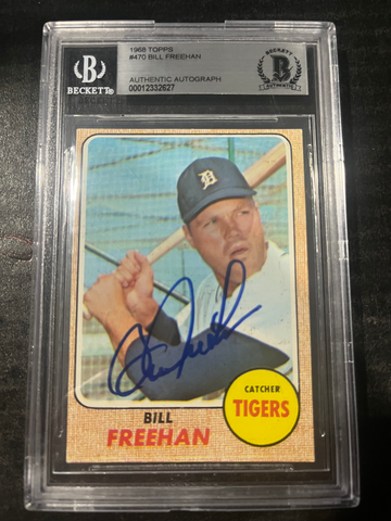 1968 Topps Bill Freehan Auto Beckett