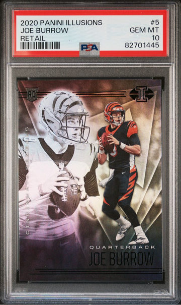 2020 Panini Illusions Joe Burrow #5 PSA 10 Bengals