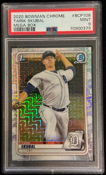 2020 Bowman Chrome Mega Box Tarik Skubal #BCP108 PSA 9 Tigers