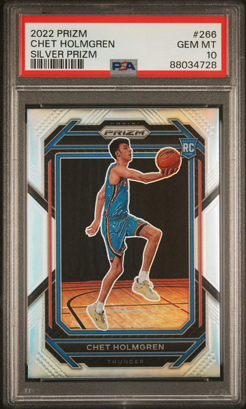 2022 Prizm Chet Holmgren #266 Silver PSA 10