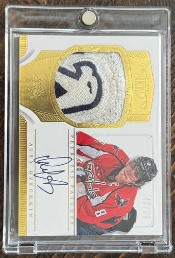 ALEX OVECHKIN 2013-14 Panini Dominion Peerless Auto Patch