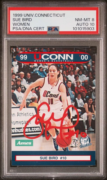 1999 Sue Bird UConn PSA 8 Auto 10 Signed DNA University of Connecticut Women