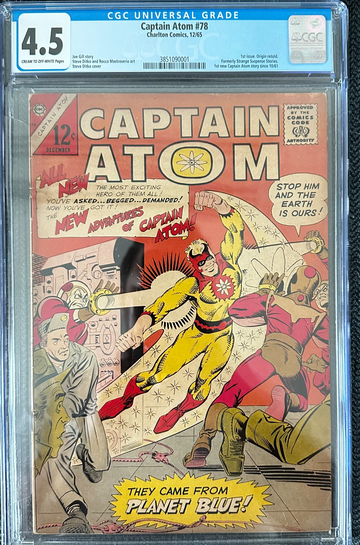 PRINT ERROR Captain Atom #78 1st Issue Origin Retold CHC 4.5