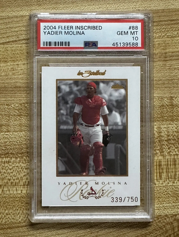 2004 Fleer Inscribed Yadier Molina Rookie Card RC #88 PSA 10 Gem Mint *pop 4