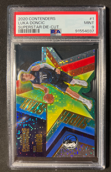 2020 contenders Luka Doncic superstar die cut PSA 9