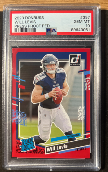 2023 Donruss Will Levis Red PSA 10