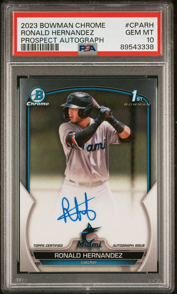 2023 Bowman Chrome Ronald Hernandez 1st Auto Gem Mint PSA 10