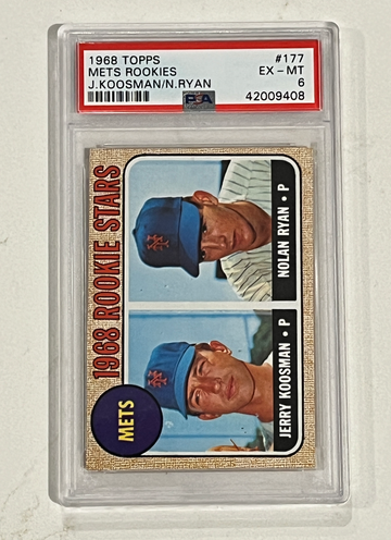 1968 Topps #177 Nolan Ryan / Koosman Rookie PSA 6