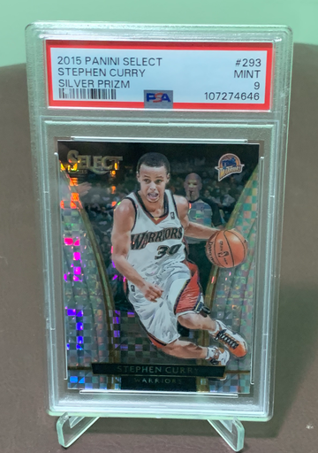 2015-16 Panini Select Courtside Silver Stephen Curry #293 PSA 9