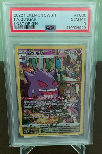 2022 Pokemon Lost Origin Gengar Full Art #TG06 PSA 10