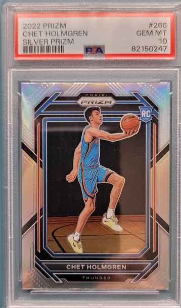 2022 Prizm Chet Holmgren Silver Prizm #266 PSA Gem-Mint 10