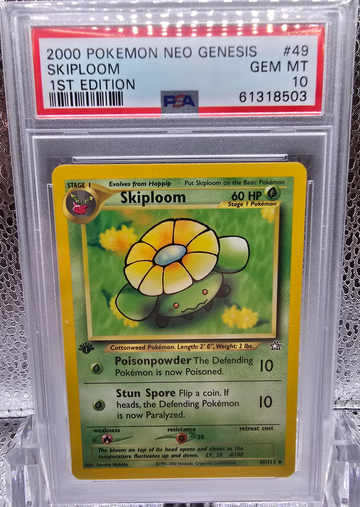 2000 Pokemon Skiploom 1st Edition PSA 10