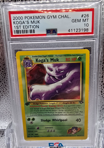 2000 Pokemon Kogas Muk 1st Edition PSA 10