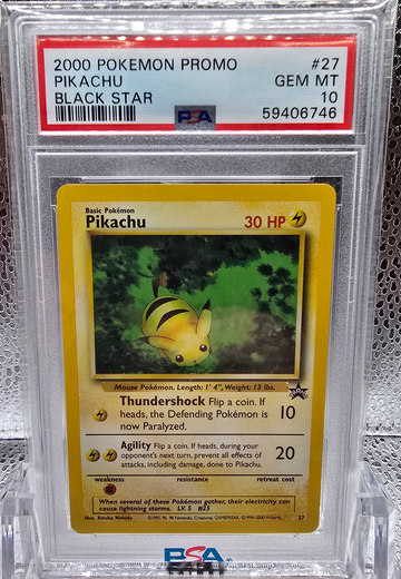 2000 Pokemon Black Star Promo Pikachu PSA 10
