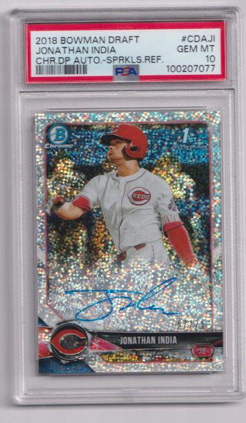 2018 bowman Draft Jonathan India Sparkles Refractor 57/71