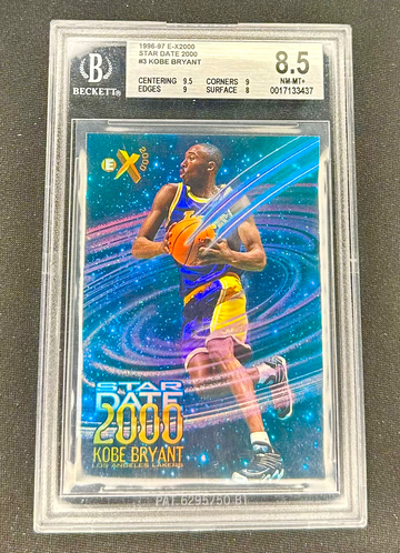 1996-97 Kobe Bryant Skybox EX 2000 Star Date Rookie BGS 8.5 #3 E-X2000 RC