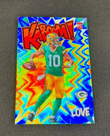 2020 Jordan Love Panini Absolute Kaboom Vertical Holo Rookie #K-JL2 KABOOM! SP RC